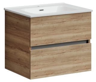 Подвесная тумба под раковину Sancos Urban UR60EG 60см дуб галифакс натуральный